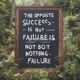 成功的反义词不是失败，而是什么都不去做